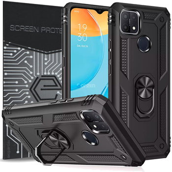 Etui Exoguard Armor Ring + Szkło – Oppo A15 / Oppo A15S – Pancerne Case Obudowa Futerał Ring - Exoguard