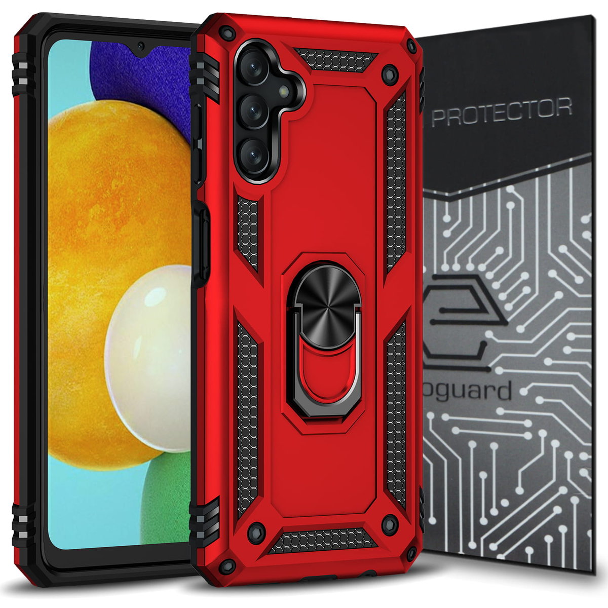 Etui Exoguard Armor Ring + Szkło - Samsung Galaxy A13 5G / A04S ...