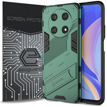 Etui Exoguard Bibercas + Szkło - Huawei Nova Y90 - Pancerne Case Obudowa Futerał - Exoguard