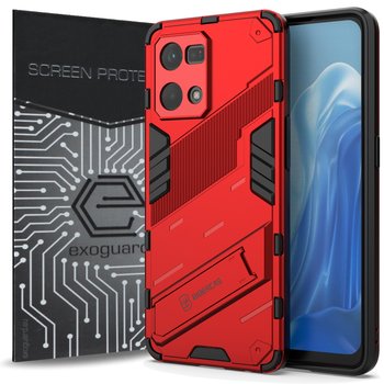 ETUI EXOGUARD BIBERCAS + SZKŁO - OPPO RENO 7 (4G) - PANCERNE CASE OBUDOWA FUTERAŁ - Exoguard