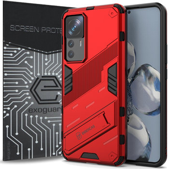 ETUI EXOGUARD BIBERCAS + SZKŁO - XIAOMI 12T / 12T PRO - PANCERNE CASE OBUDOWA FUTERAŁ - Exoguard