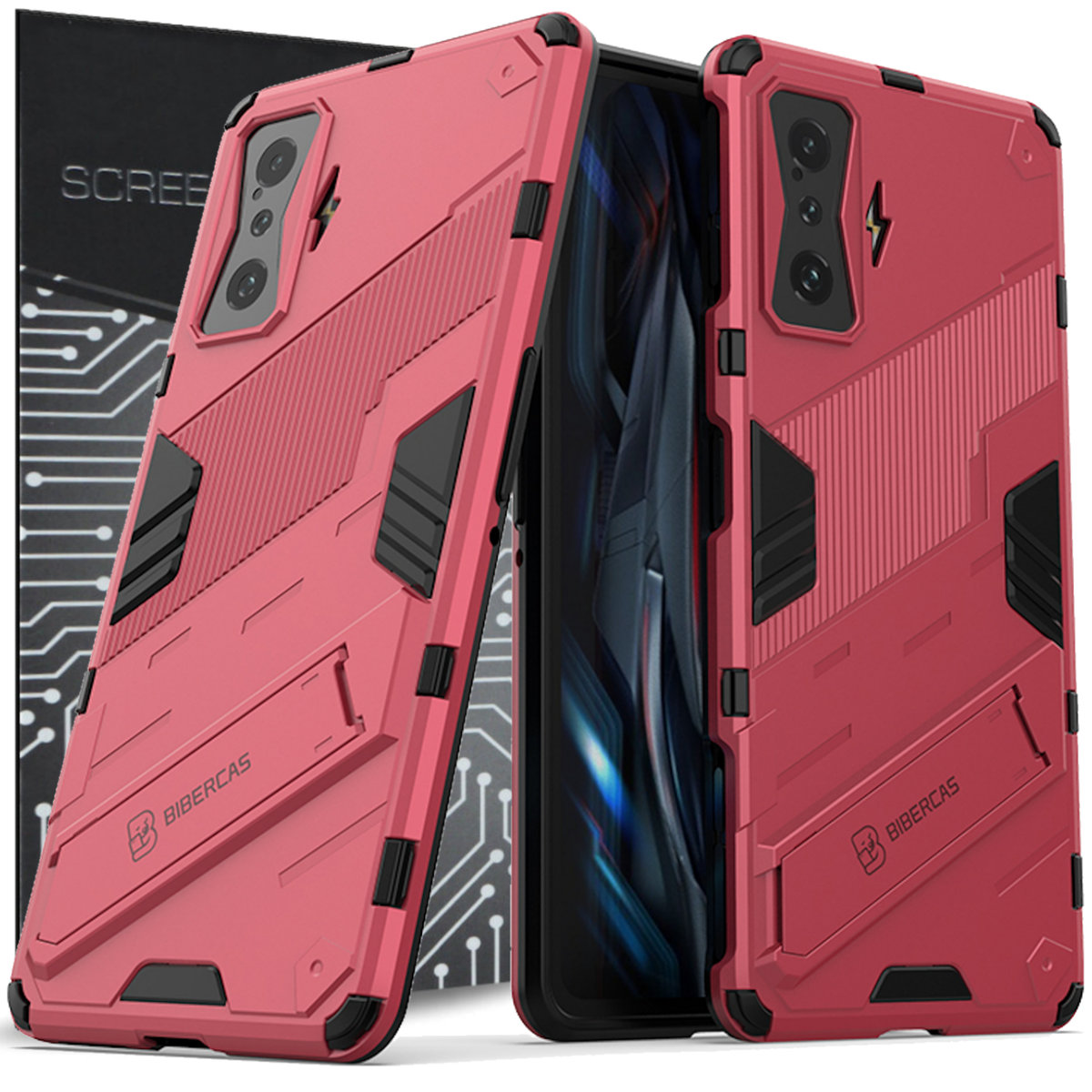 Etui Exoguard Bibercas SzkŁo Xiaomi Poco F4 Gt Pancerne Case Obudowa FuteraŁ Exoguard 7426