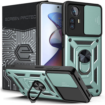 Etui Exoguard Camshield + Szkło - Xiaomi Redmi Note 12S - Pancerne Case Obudowa Futerał Ring - Inny producent