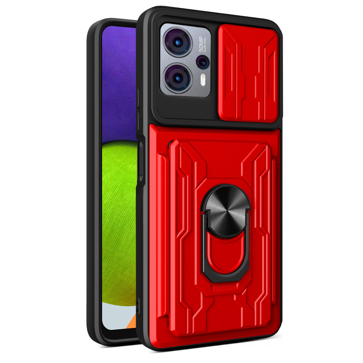 Custodia Portafoglio In Pelle PU Per Motorola Moto G13/G23/G53 - Con Slot Carte, Supporto E Chiusura Magnetica, Nero