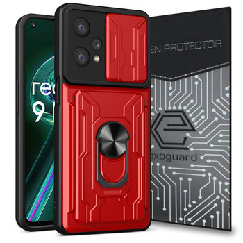 ETUI EXOGUARD CARDSHIELD + SZKŁO - REALME 9 PRO PLUS - PANCERNE CASE OBUDOWA FUTERAŁ RING - Exoguard