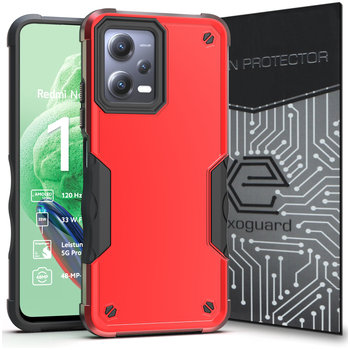 ETUI EXOGUARD DUAL + SZKŁO - XIAOMI REDMI NOTE 12 5G / POCO X5 5G - PANCERNE CASE OBUDOWA FUTERAŁ - Inny producent