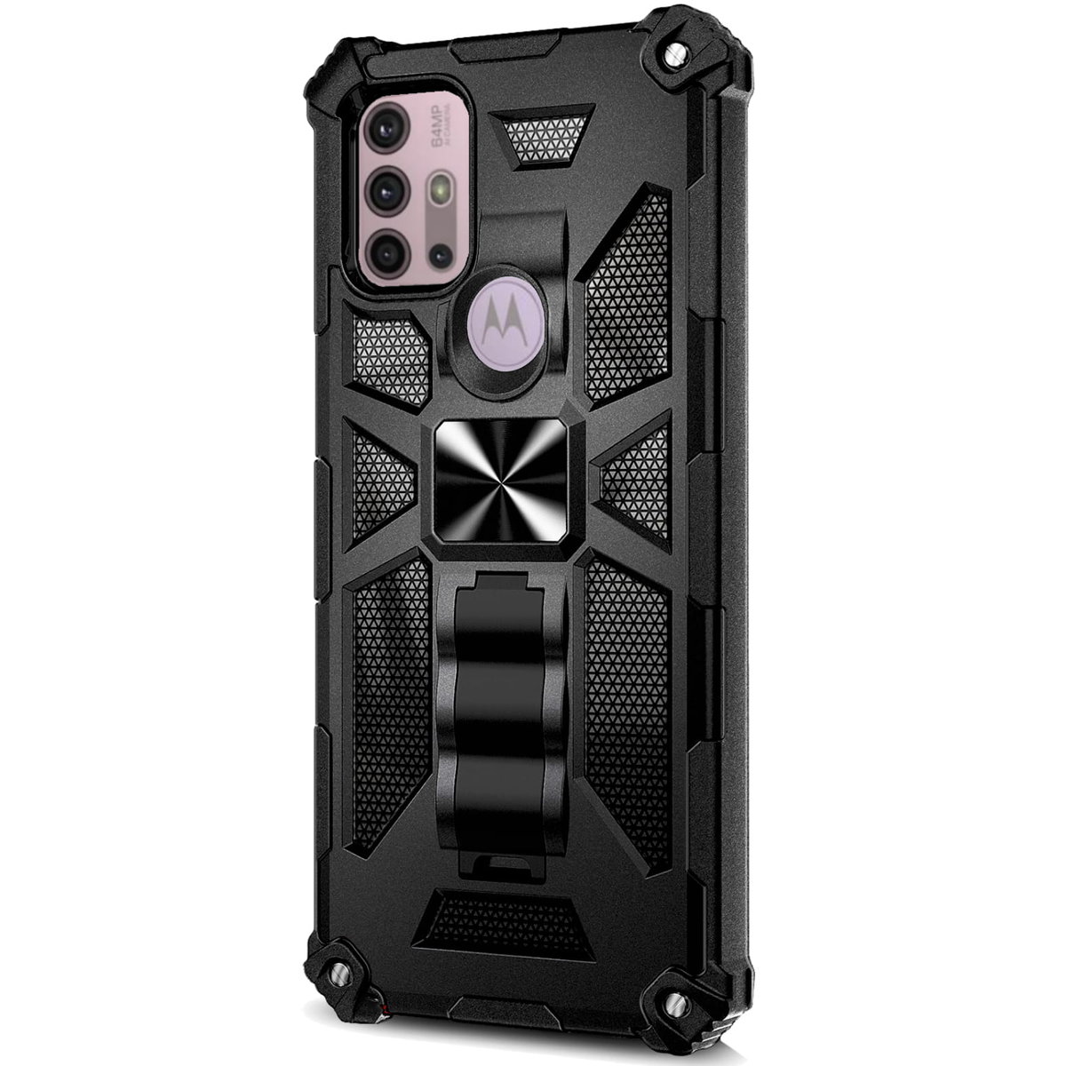 NALIA Cover Motorola Moto G10 G30 Carbon Look | Silicone Shockproof