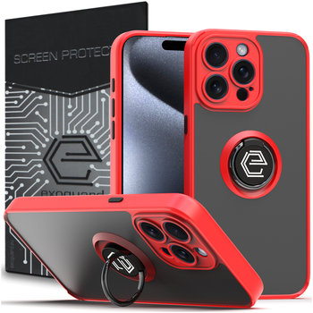 ETUI EXOGUARD O-RING + SZKŁO - APPLE IPHONE 15 PRO - PANCERNE CASE OBUDOWA FUTERAŁ RING - Inny producent