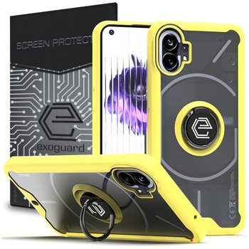 Etui Exoguard O-Ring + Szkło - Nothing Phone 1 - Pancerne Case Obudowa Futerał Ring - Inny producent