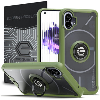 Etui Exoguard O-Ring + Szkło - Nothing Phone 1 - Pancerne Case Obudowa Futerał Ring - Inny producent