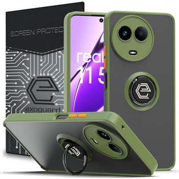 Etui Exoguard O-Ring + Szkło - Realme 11 5G - Pancerne Case Obudowa Futerał Ring - Inny producent