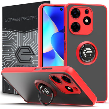 Etui Exoguard O-Ring + Szkło - Tecno Spark 10 Pro - Pancerne Case Obudowa Futerał Ring - Inny producent