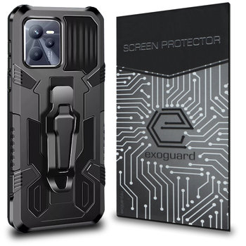 Etui Exoguard Predator + Szkło - Realme C35 / Narzo 50A Prime - Pancerne Case Obudowa Futerał - Exoguard