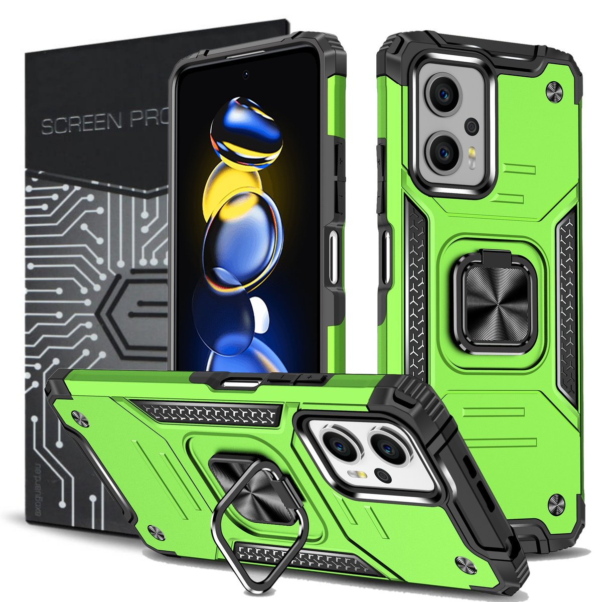 SORAKA Funda para Xiaomi Poco X4 GT 5G con Anillo Funda TPU Suave Funda
