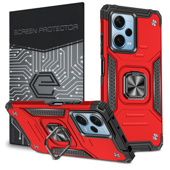 ETUI EXOGUARD QRING + SZKŁO - XIAOMI REDMI NOTE 12 PRO 5G / POCO X5 PRO 5G – PANCERNE CASE OBUDOWA FUTERAŁ RING - Exoguard