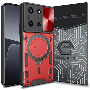 Etui Exoguard Ringshield + Szkło - Infinix Note 30 5G - Pancerne Case Obudowa Futerał Ring - Inny producent