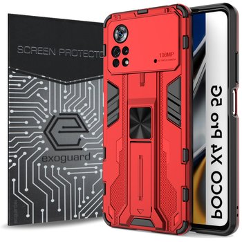 ETUI EXOGUARD SUPERSONIC + SZKŁO - XIAOMI POCO X4 PRO 5G - PANCERNE CASE OBUDOWA FUTERAŁ - Exoguard