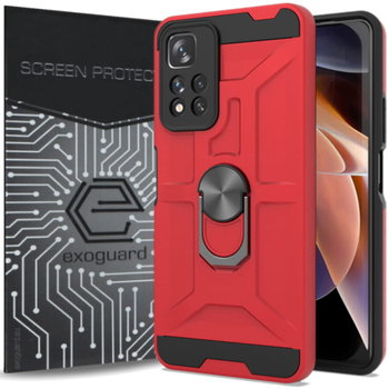 ETUI EXOGUARD XRING + SZKŁO - XIAOMI REDMI NOTE 11 PRO+ 5G - PANCERNE CASE OBUDOWA FUTERAŁ RING - Exoguard