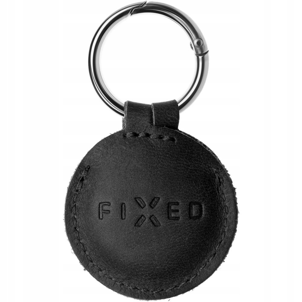 Zdjęcia - Akcesoria do urządzeń przenośnych FIXED Etui  Leather Apple AirTag, czarne 