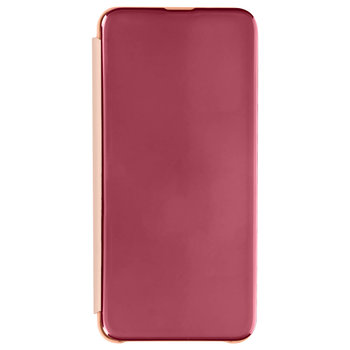 Etui Folio Clear View do Redmi Note 11S 5G z lusterkiem Flap Mirror w kolorze różowego złota - Avizar