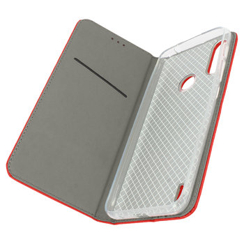 Etui Folio do Motorola Moto E7i Power Magnetyczne etui z uchwytem na kartę Stojak Czerwone - Avizar
