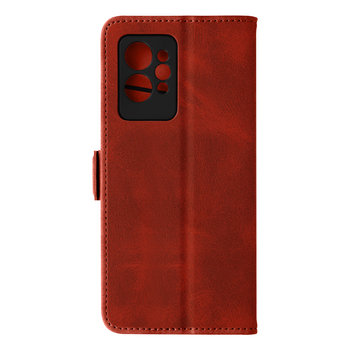 Etui Folio do Realme GT 2 Pro Faux Leather Stiff Back Magnetyczna klapka BigBen czerwone - Avizar