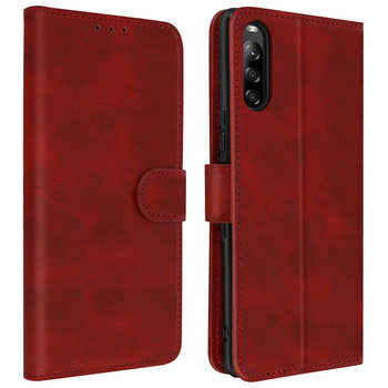 Etui Folio do telefonu Sony Xperia L4 w kolorze czerwonym z funkcją portfela - Avizar