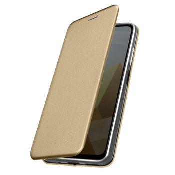 Etui Folio do Xiaomi Poco M5 z uchwytem na kartę Podstawka wideo w kolorze złotym - Avizar