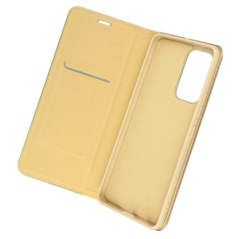 Etui Folio Galaxy A53 5G Card Holder Video Holder Forcell Luna Book Gold Gold - Forcell