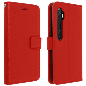 Etui Folio z Funkcją Portfela do Xiaomi Mi Note 10 - Czerwone - Avizar