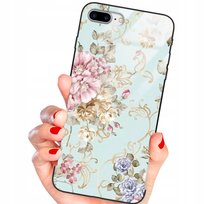 ETUI GLASS do IPHONE 8 PLUS Kwiaty Flowers Wzory Funnycase