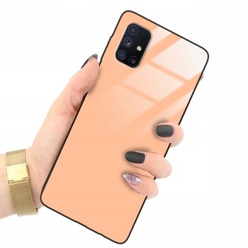 Etui GLASS do SAMSUNG M51 Brzoskwiniowy Beżowy KOLOR ROKU 2024 Peach Fuzz - Funnycase