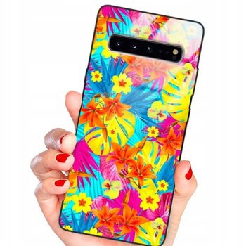 ETUI GLASS do SAMSUNG S10 5G Kwiaty Kolor Wzory - Funnycase