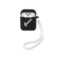 Etui Guess GUACA2LSVSBW Apple AirPods cover czarno biały/black white Silicone Vintage