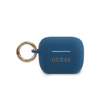 Etui Guess GUACAPSILGLBL Apple AirPods Pro cover niebieski/blue Silicone Glitter
