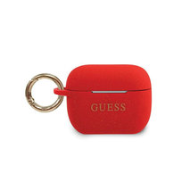 Etui Guess GUACAPSILGLRE Apple AirPods Pro cover czerwony/red Silicone Glitter