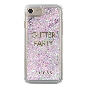 Etui, Guess GUHCP7GLUQPU Apple iPhone SE 2020, 8, 7 fioletowy - GUESS