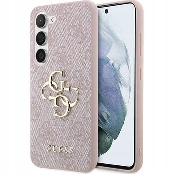 Etui Guess HardCase 4G Big Metal Logo do Galaxy A55, różowe - GUESS