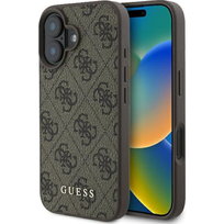 Etui Guess Hardcase 4G Classic do iPhone 16 Plus, brązowe Apple