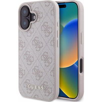Etui Guess Hardcase 4G Classic do iPhone 16, różowe Apple