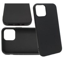 Etui Guma Case do iPhone 12 / 12 PRO czarny MATT Pokrowiec Obudowa Futerał