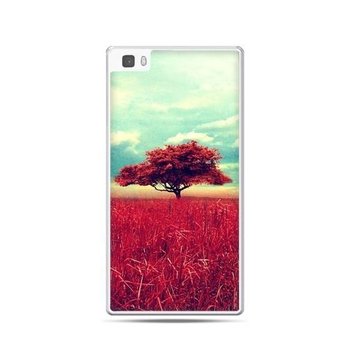 Etui, Huawei P8 Lite, czerwone drzewo - EtuiStudio