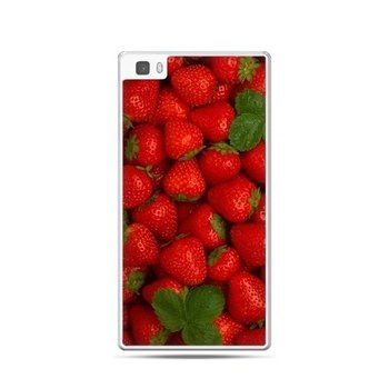 Etui, Huawei P8 Lite, czerwone truskawki - EtuiStudio