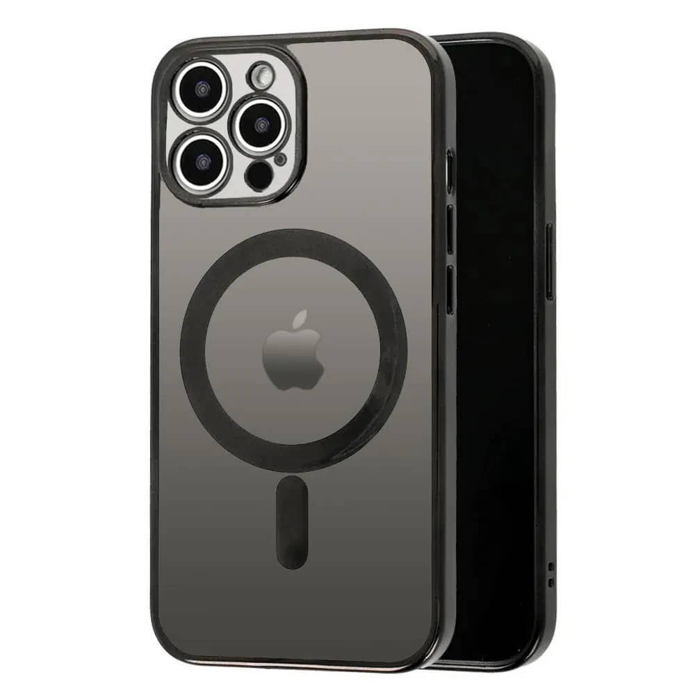 Etui do iPhone 15 Pro Max premium graphite z osłoną kamery, czarne