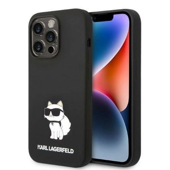 Etui IPHONE 14 PRO Karl Lagerfeld Hardcase Silicone Choupette (KLHCP14LSNCHBCK) czarne - Inny producent