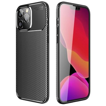 Etui IPHONE 14 PRO MAX Pancerne Shockproof Nexeri Carbon Fiber czarne - NEXERI