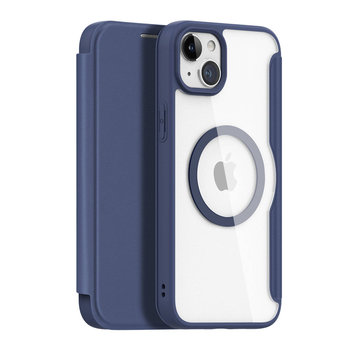 Etui iPhone 15 magnetyczny pokrowiec MagSafe z klapką Dux Ducis Skin X Pro - niebieski - Dux Ducis
