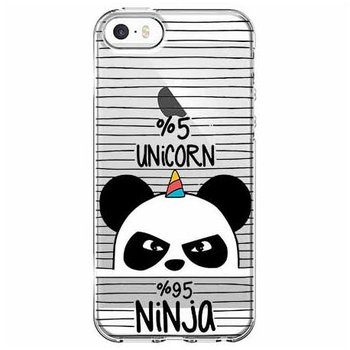 Etui, iPhone 5, 5s, Ninja Unicorn, Jednorożec - EtuiStudio
