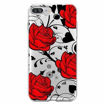 Etui, iPhone 7 Plus, Czerwone róże  - EtuiStudio