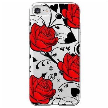 Etui, iPhone SE 2020, Czerwone róże - EtuiStudio